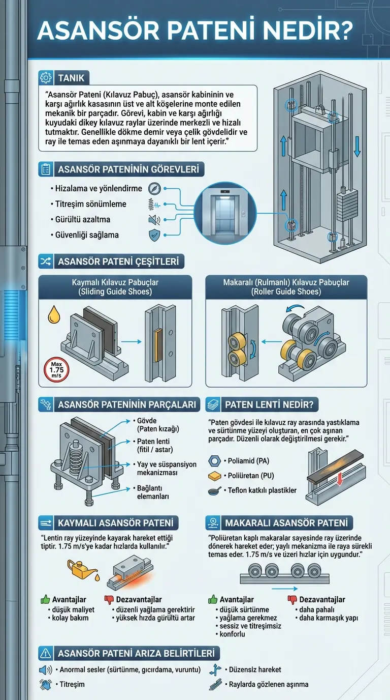 Asansör Patenleri İnfografiği